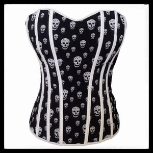 Windsor Yes Girl Skull Bustier Corset Sz. M #0013